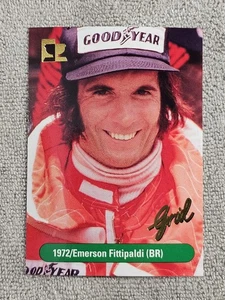 1992 Grid Motorcard Formula 1 Emerson Fittipaldi #182 Rookie RC HOF - Picture 1 of 2