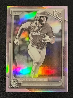 Blake Mitchell 2024 Bowman Chrome Pearl Refractor Royals  - Image 1 of 2
