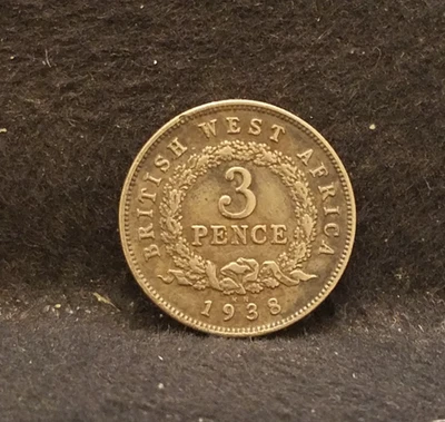 1938-KN British West Africa (BWA) 3 pence, George VI, KM-21 (BW3) - Image 1 of 4