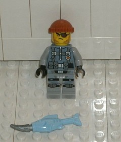 LEGO NEW Ninjago Shark Army Thug + Weapon 70611 Minifigure Water Strider
