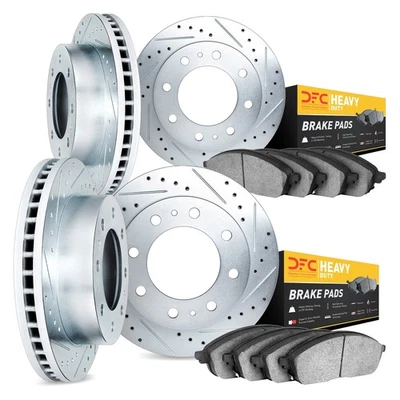For Chevy Silverado 1500 HD Classic 07 Brake Kit DFC Drilled & Slotted Front & - Image 1 of 3