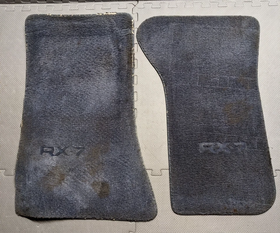 1986-1991 Mazda RX-7 RX7 синий передний OEM напольные коврики пара слева и справа - Изображение 1 из 4