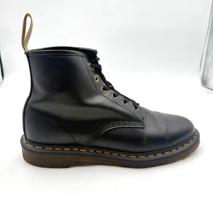 Botas al tobillo Dr Martens veganas para hombre talla 13 de cuero negro con suela acolchada de aire - Imagen 1 de 15
