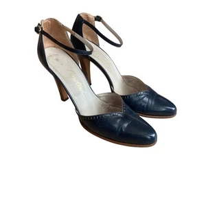 Garolini vintage heels women’s size 7.5B navy blue made in Italy classic - Picture 1 of 6