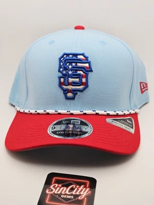 New Era San Francisco Giants 2025 4th of July 9SEVENTY Stretch-Snap Hat Cap - Image 1 of 4