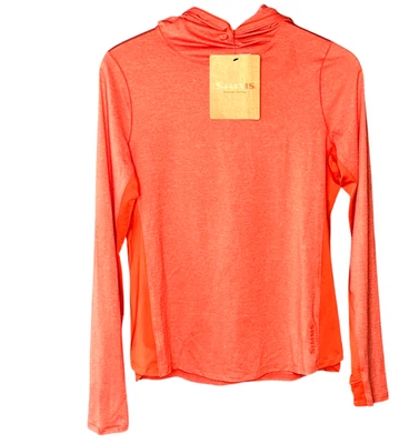 Simms Solarflex Hoody Womens S/P Watermelon Heather LS Comfort UPF 50 New - Image 1 of 4
