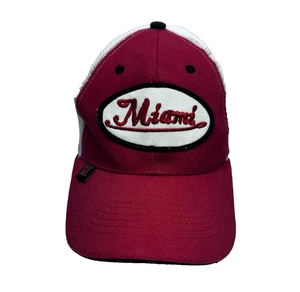 Miami University Redhawks Hat 2 Tone Strapback White NCAA College Florida Mesh - Picture 1 of 20