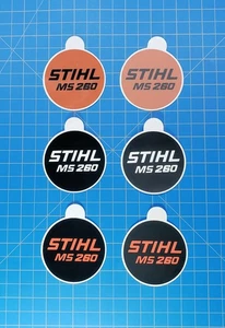 "Adesivo vinile per distintivo rinculo Stihl MS 260 ""Sovrapposizione completa" - Foto 1 di 9