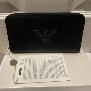 EMPARIO ARMANI ZIP AROUND WALLET - Picture 1 of 5