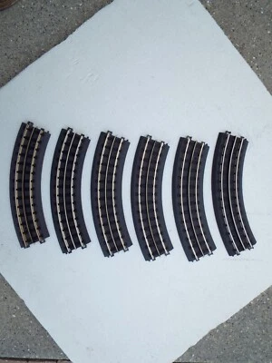 6 pcs. MTH 40-1002 O-31 Curved Track (Hollow Rail) - Image 1 of 3