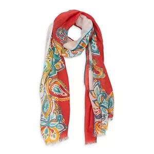 NWT LORO PIANA CASHMERE FLORAL PRINT MULTICOLOR SCARF SIZE OS $1075 - Picture 1 of 7