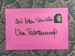 Vera Tschechowa - Il pane di quei primi anni - Wolffs Revier - Autografo - Foto 1 di 2