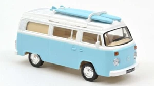 MODELLINO FURGONE STATICO NOREV VW COMBI T2B CAMPER VAN 1973 BLU SCALA 1:43 - Foto 1 di 2