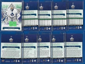 2017-18 TORONTO MAPLE LEAFS CENTENNIAL HOCKEY GREEN CARD /25 CARD 1-200 SEE LIST - Picture 1 of 1