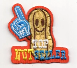 TOP NUT SELLER Iron On Patch Snacks Food - Picture 1 of 1
