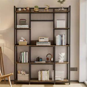 Libreria XXL legno libreria scaffale verticale scaffale ufficio 120x30x170 cm retrò - Foto 1 di 11