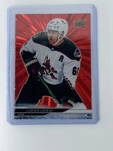 24/25 upper deck series 1 Lawson Crouse Red Outburst /25 UTAH SSP - Picture 1 of 1