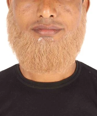 Barba completa de cabello humano holandés antiguo HPO para hombre | Múltiples opciones de color, M-1303 Foto 1 de 2