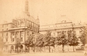 La Commune de Paris Palais de Justice Ruinen altes Loubere Foto 1871 - Bild 1 von 4