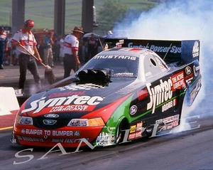 TONY PEDREGON CASTROL SYNTEC FUNNY CAR AWESOME BURNOUT 8X10 GLOSSY PHOTO #6DS - Picture 1 of 1