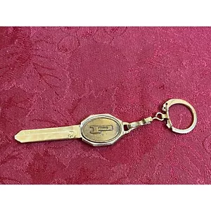 VTG GM Pontiac Buick Etc PTC Employees CU Houston Uncut Gold Tone Blank Key - Picture 1 of 11