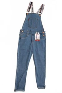 Girl's Levi's Girlfriend Overalls  Stretch Denim - Trendy Casual Style Size 12R - Picture 1 of 7