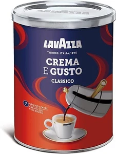 Lavazza Crema E Gusto Ground Coffee, Dark Roast, 250 G, Red free shipping - Picture 1 of 4