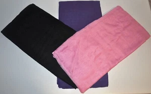 3er Set Schals (schwarz, rosa und lila) aus leichtem Stoff - Bild 1 von 5