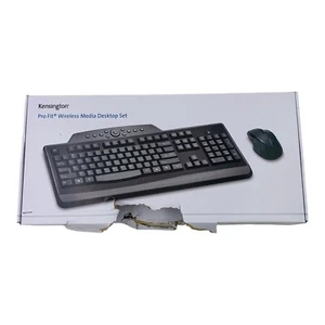 Kensington Mouse & Keyboard Combo Pro Fit Wireless Media Desktop Set Black *READ - Picture 1 of 13