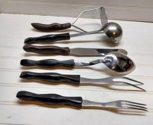 Cutco Stainless Flatware 6-Piece Serving Utensils Masher Spoon Ladle Whisk Forks - Picture 1 of 10