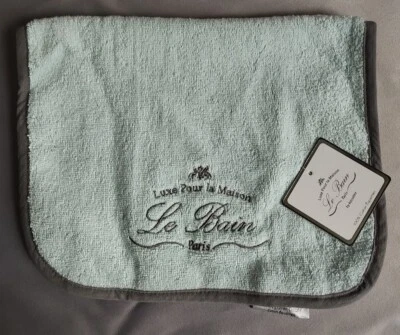 Le Bain Paris Hand Towel Hotel Egyptian Cotton Baby Blue Luxe Pour La Maison NWT - Image 1 of 4