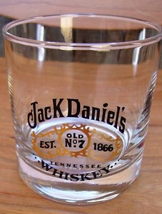 Vaso Jack Daniel's Gold Design 8 fl oz antiguo n.º 7 Tennessee Whiskey Est. 1866 TN - Imagen 1 de 10
