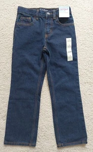 Cat & Jack Jeans Size 7 Relaxed Straight Adjustable Waist New With Tags - Picture 1 of 5