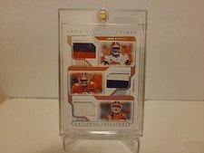 2021 Panini National Treasures Clemson Tigers Team Trio Materials /25 ERROR CARD