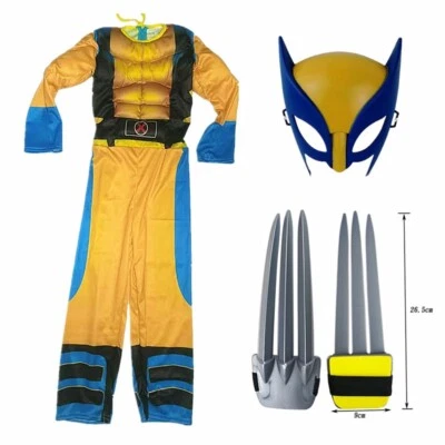 Disfraz de superhéroe Wolverine para niño/vestido elegante/ropa de fiesta de Halloween Foto 1 de 4