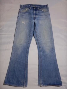 Vintage Levi's Orange Tab 646 Bell Bottom Flare Jeans Tag Size 30 X 31 - Picture 1 of 14