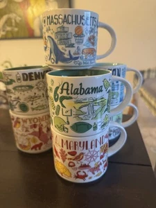 Starbucks 'Been There' Coffee Mug Lot of Eight (8) States - Picture 1 of 8