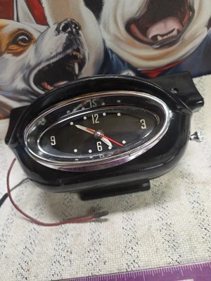 57 Oldsmobile 88 98 1957 super tablero reloj conjunto con bisel reparado funcionando Foto 1 de 4