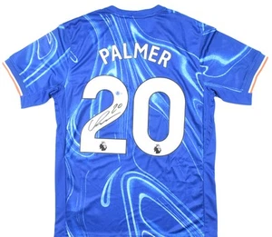 Camiseta de fútbol azul local firmada por Cole Palmer Chelsea FC #20 - Holograma Beckett - Imagen 1 de 3