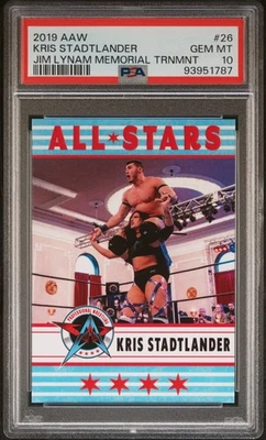 Kris Statlander 2019 AAW Jim Lynam Memorial Tournament #26 RC PSA 10 Gem Mint - Image 1 of 3