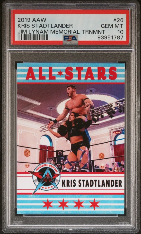 Kris Statlander 2019 AAW Jim Lynam Memorial Tournament #26 RC PSA 10 Gem Mint - Image 1 of 3