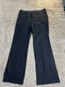 Banana Republic Hose Nr. 718 Martin Fit schwarz ausgestellte Beine Stretch Größe 12 - Bild 1 von 8