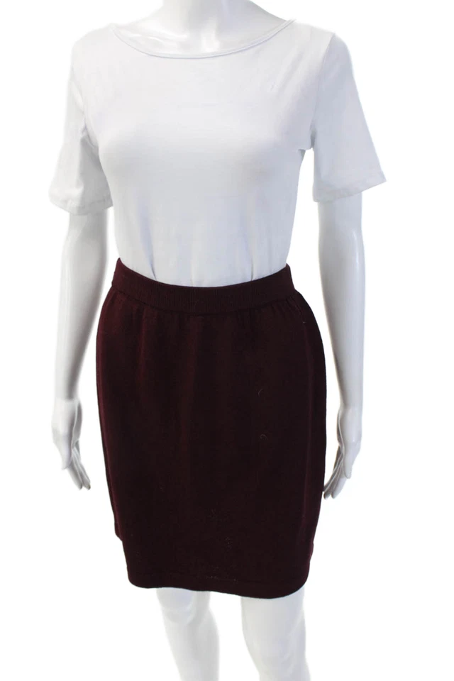 Falda recta marrón lápiz talla 4 St. John Collection By Marie gris para mujer Foto 1 de 4