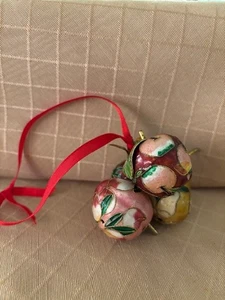 Christmas Cloisonne Fruit Ornament Dillards - Picture 1 of 4