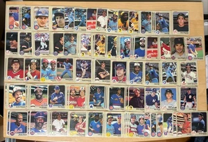 (166) LOTTO CARTE 1983 FLEER BASEBALL COMMONS / STARS / HOF FISK, ROSE, OZZIE + - Foto 1 di 5
