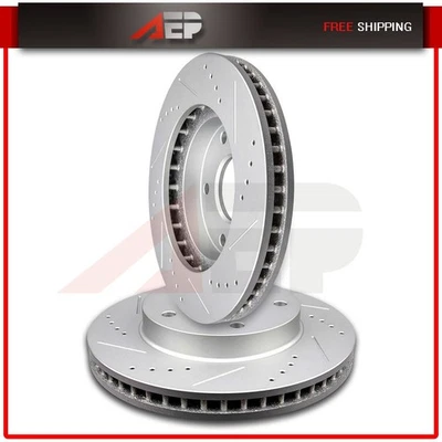 2 * Rotores de freio dianteiros perfurados para GMC Jimmy Chevrolet Blazer 1997 1998 - 2004 - Imagem 1 de 4