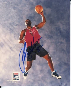 Jamal Mashburn Autographed 8x10 Fila Free Shipping #S1812 - Picture 1 of 1