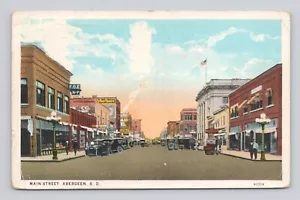 Postcard Aberdeen SD-South Dakota, View of Main Street ~ 1926 - Picture 1 of 2