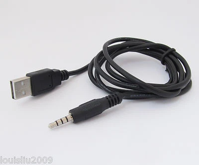 5pcs 1.2M 4ft 3.5mm Male 4 Pole to USB A Male Adapter Convert Data Cord Cable - Image 1 of 3