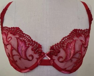 Marks And Spencer Truly You Embroidered Non Padded Underwire Bra Size 12C/ 34C - Picture 1 of 8